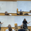 Neha Bokil giving her talk