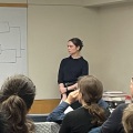 Robin Hopkins and Grace Burgin, taking questions with discussions11