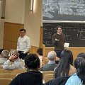 Evan Koch and Shamil Sunyaev taking questions from Scott V. Edwards with further discussions
