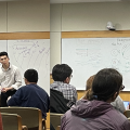 Bohao Fang taking questions with discussions