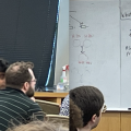 Janet Song taking questions with discussions