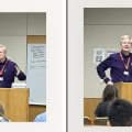 Christopher Walsh giving his talk