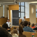 Shamil Sunyaev taking questions from David Reich with discussions