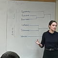 Grace Burgin is giving her talk