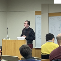 Riley Mangan taking questions from David Reich with discussions