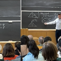 Shamil Sunyaev taking questions with discussions